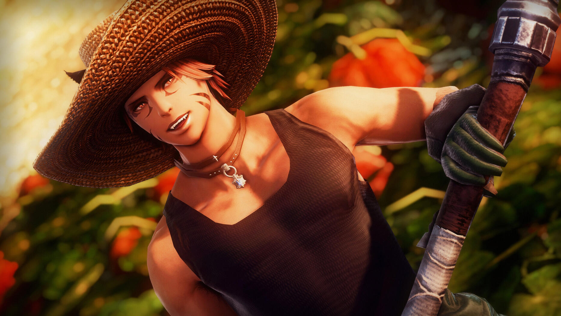 COLLECTING CROPS (close)